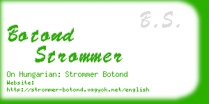 botond strommer business card